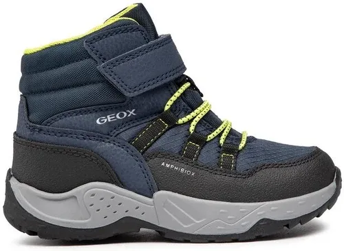 Šnurovacia obuv Geox - J Sentiero B.B Abx C J26FSC 0FUCE C0479 S Navy/Lime