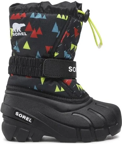 Snehule Sorel - Childrens Flurry Print NC3504 Black 011