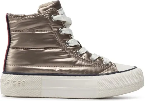 Plátenky Tommy Hilfiger - High Top Lace-Up Sneaker T3A9-32290-1437 M Taupe/Rose 686