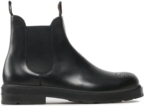 Členková obuv s elastickým prvkom Bally - Cormons-Fur 6301812 Black Calf Plain