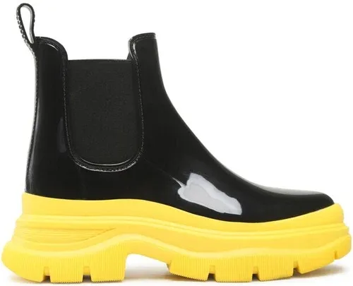 Členková obuv s elastickým prvkom Keddo - 828251/80-03E Black/Yellow