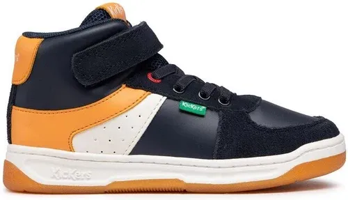 Sneakersy Kickers - Kickalien 910873-30-103 Marine Blanc Orange