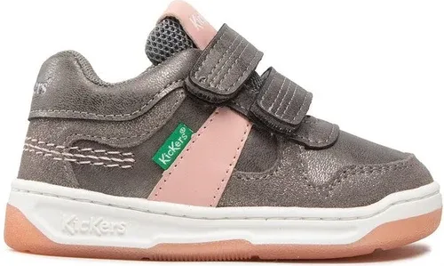 Sneakersy Kickers - Kalido KI-910860-30-12 Gris Rose Argent