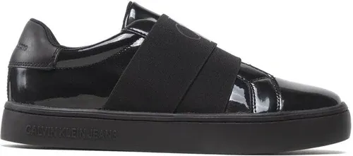 Sneakersy Calvin Klein Jeans - Classic Cupsole Elastic Glossy YW0YW00874 Triple Black 0GJ