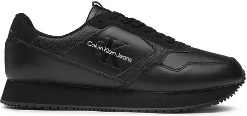 Sneakersy Calvin Klein Jeans - Retro Runner Lth-Pu Mono Patch YM0YM00581 Black BDS