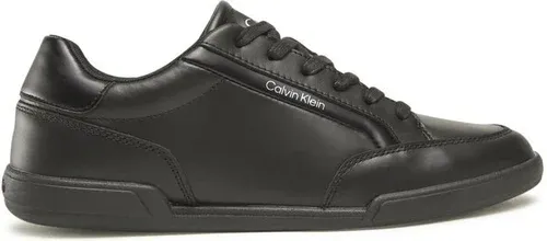 Sneakersy Calvin Klein - Low Top Lace Up Lth HM0HM00821 Triple Black 0GL