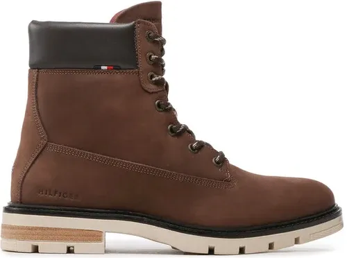 Outdoorová obuv Tommy Hilfiger - Padded Nubuck Boot FM0FM04205 Cocoa GT6