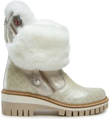 Členková obuv New Italia Shoes - 2015457/14 Off-White