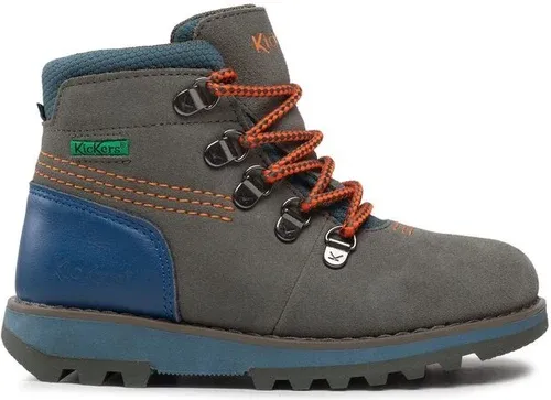 Šnurovacia obuv Kickers - Kicknature 878760-10 S Khaki/Orange 202