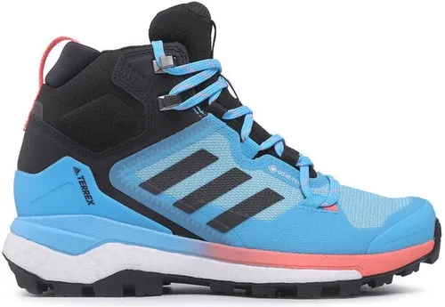 Topánky adidas - Terrex Skychaser 2 Mid Gtx GORE-TEX GZ3037 Sky Rush/Grey Six/Acid Red