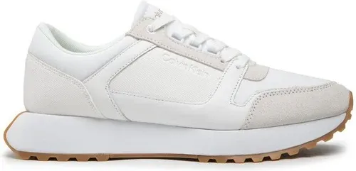 Sneakersy Calvin klein - Low Top Lace Up Mix HM0HM00853 White/Gum OK5