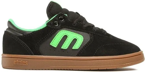 Sneakersy Etnies - Kids Windrow 4301000146 Black/Green/Gum 990