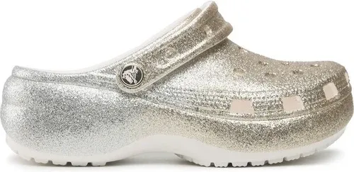 Šľapky Crocs - Clscplatform Ombreglitterclogw 207933 White/Gold