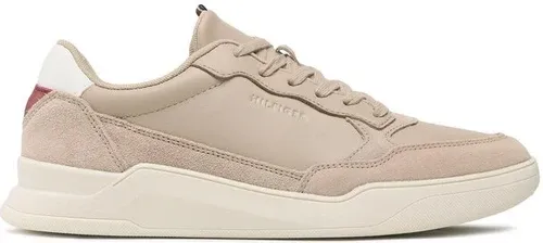 Sneakersy Tommy Hilfiger - Elevated Cupsole Leather Mix FM0FM04358 Beige AEG