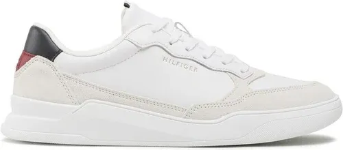 Sneakersy Tommy Hilfiger - Elevated Cupsole Leather Mix FM0FM04358 White YBR