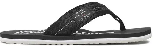Žabky Tommy Hilfiger - Hilfiger Patch Bech Sandal FM0FM04410 Black BDS Žabky Tommy Hilfiger - Hilfiger Patch Bech Sandal FM0FM04410 Black BDS