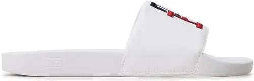 Šľapky Tommy Hilfiger - Th Raised Embroidery Pool Slide FM0FM04349 White YBR