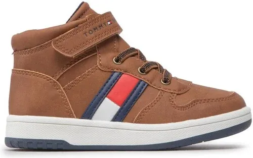 Sneakersy Tommy Hilfiger - High Top Lace-Up Velcro Sneaker T3B9-32476-1351 S Tobacco 520
