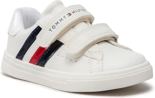 Sneakersy Tommy Hilfiger - Low Cut Velcro T1A932299-1436 S White 100