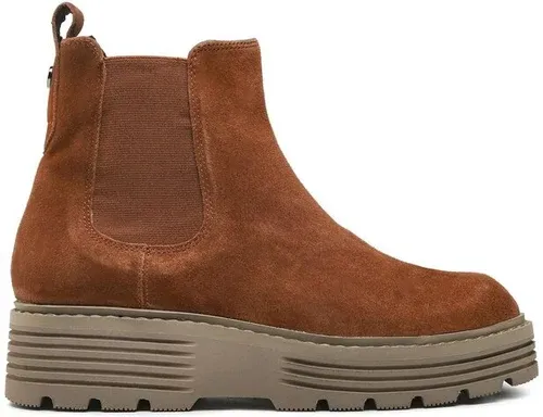 Členková obuv Caprice - 9-25403-29 Cognac Suede 307