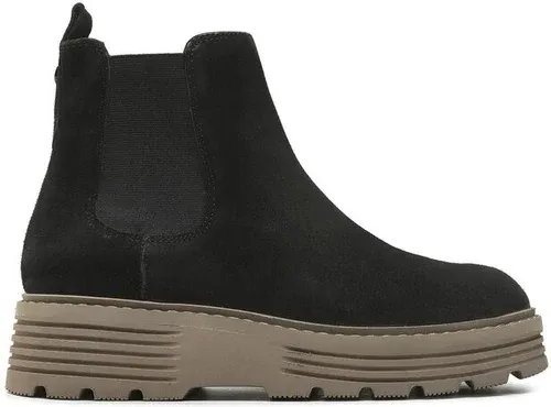 Členková obuv Caprice - 9-25403-29 Black Suede 004