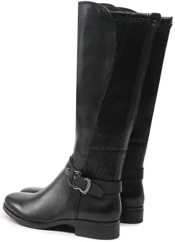 Čižmy vo vojenskom štýle Caprice - 9-25509-29 Black Comb 019