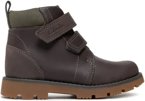 Šnurovacia obuv Clarks - Heath Strap K 261692697 Grey