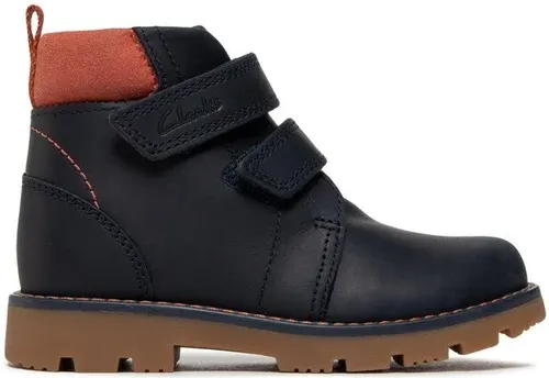 Šnurovacia obuv Clarks - Heath Strap K 261692687 Navy