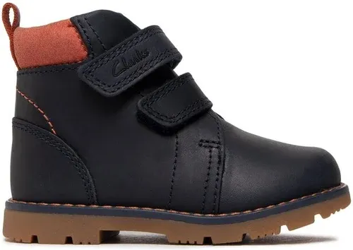 Šnurovacia obuv Clarks - Heath Strap T 261692667 Navy