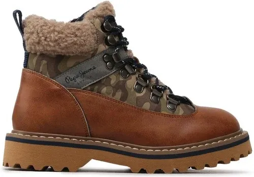 Outdoorová obuv Pepe Jeans - Leia K2 Boys PBS50099 Cognac 879