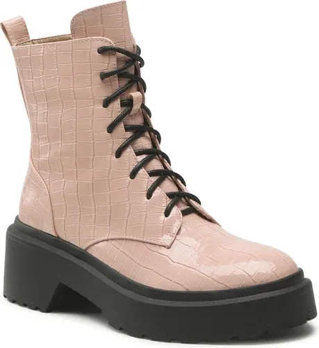 Členková obuv Raid - Corine Pink Croc Patent