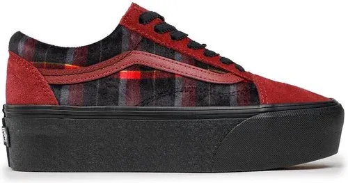 Tenisky Vans - Old Skool Stac VN0A7Q5M02Y1 Velvet Plaid Port/Black