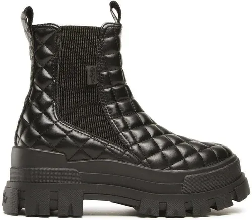 Členková obuv s elastickým prvkom Buffalo - Aspha Chelsea Mid BN16221481 Black Pad