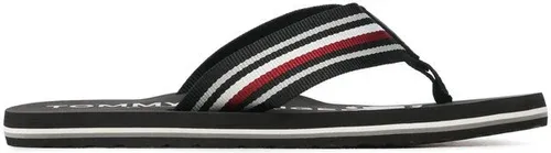 Žabky Tommy Hilfiger - Corporate Stripes Beach Sandal FM0FM04407 Black BDS Žabky Tommy Hilfiger - Corporate Stripes Beach Sandal FM0FM04407 Black BDS