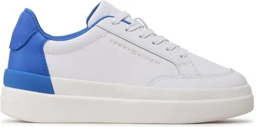 Sneakersy Tommy Hilfiger - Feminine Sneaker With Color Pop FW0FW06896 White/Electric Blue 0LA