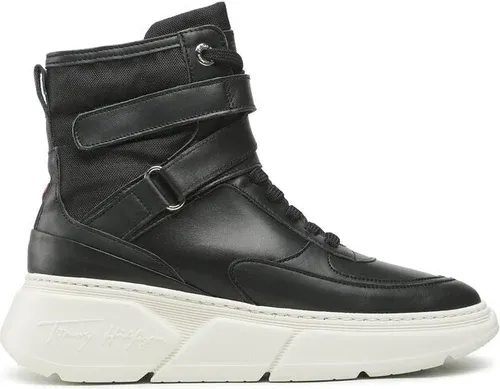 Sneakersy Tommy Hilfiger - Chunky Warm Sneaker Higk FW0FW06910 Black BDS