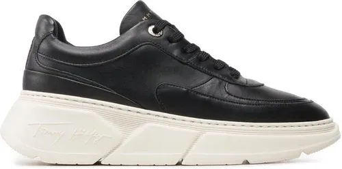 Sneakersy Tommy Hilfiger - Chunky Leather Sneaker FW0FW06855 Black BDS
