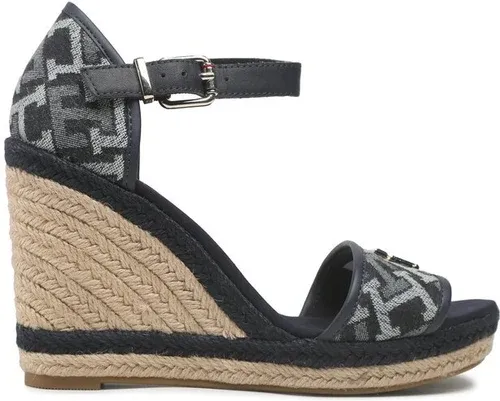 Espadrilky Tommy Hilfiger - Th Monogram Denim Wedge FW0FW06935 Denim Monogram 0G4