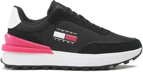 Sneakersy Tommy Jeans - Wmn Tech Runner EN0EN02028 Black 0GJ