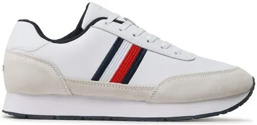 Sneakersy Tommy Hilfiger - Core Eva Runner Corporate Lea FM0FM04397 White YBR