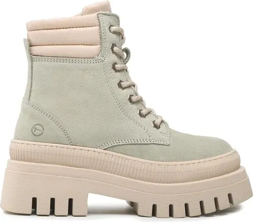 Členková obuv Tamaris - 1-26897-39 Lt Olive/Ivory 773