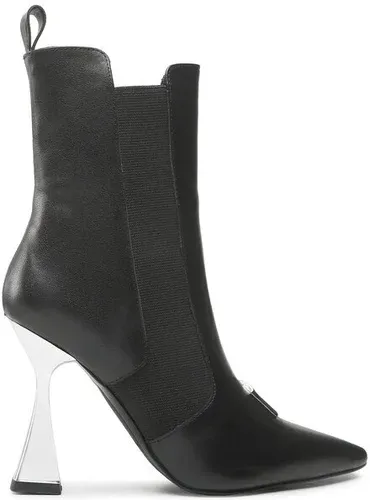 Členková obuv KARL LAGERFELD - KL32044 Black Lthr