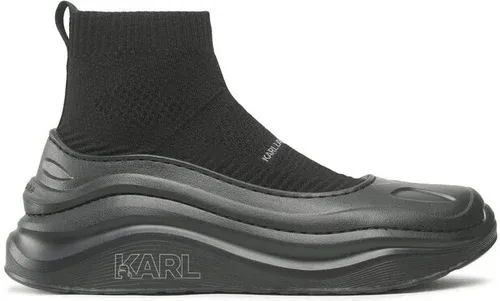 Sneakersy KARL LAGERFELD - KL52730 Black Wool Mono