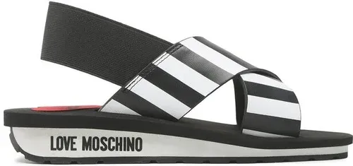 Sandále LOVE MOSCHINO - JA16113G1GI4200A Nero/Bianco