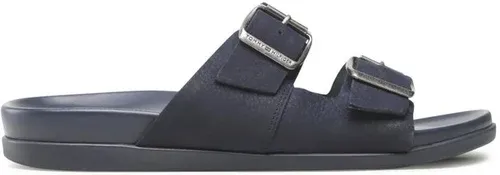 Šľapky Tommy Hilfiger - Hilfiger Nubuck Buckles Sandal FM0FM04459 Desert Sky DW5