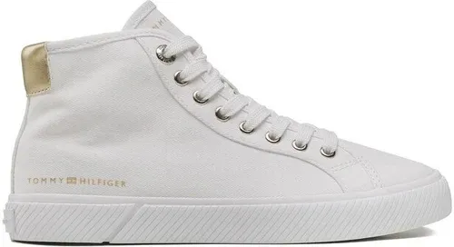 Sneakersy Tommy Hilfiger - Essential Highcut Sneaker FW0FW07120 White YBS