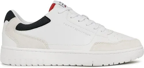 Sneakersy Tommy Hilfiger - Th Basket Core Rwb FM0FM04730 White YBS