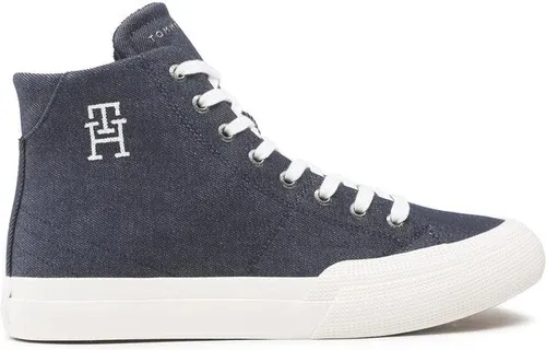 Sneakersy Tommy Hilfiger - Th Hi Vulc Premium FM0FM04542 Bluedenimmonogram 0G3