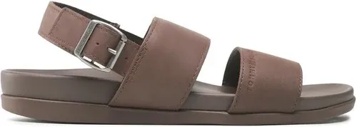 Sandále Tommy Hilfiger - Premium Leather Sandal FM0FM04461 Dark Chestnut GT8