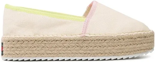 Espadrilky Tommy Jeans - Flatform Espadrille EN0EN02078 Calico AEF